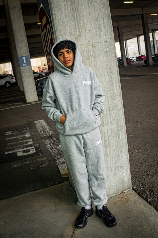 PLAIN "HEATHER GREY" HOODIE